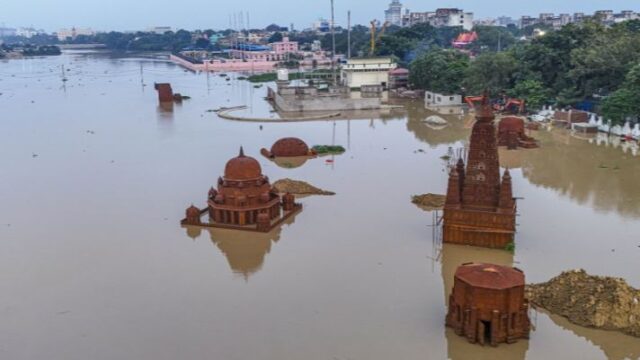 Devastation caused by floods in Bihar